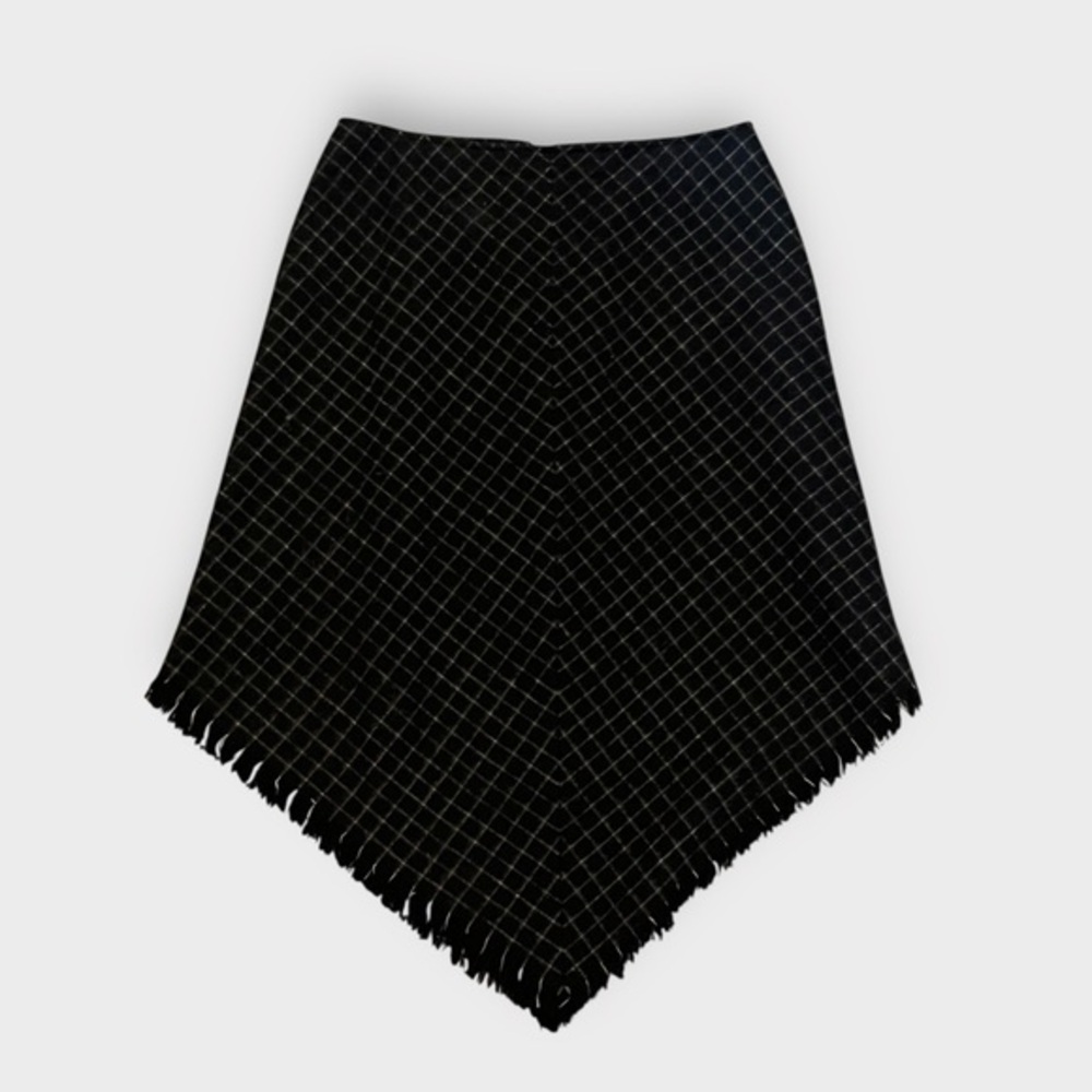Rafaella Wool Blend Fringe Hem Skirt – Size 12